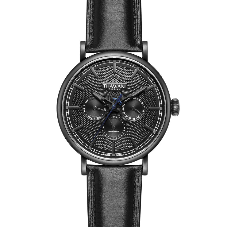 black watch with black strap