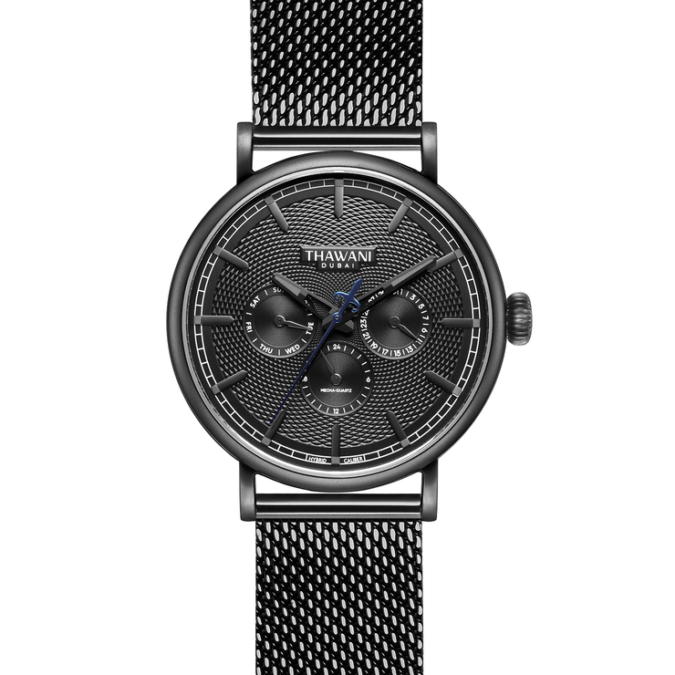 black watch with mesh strap